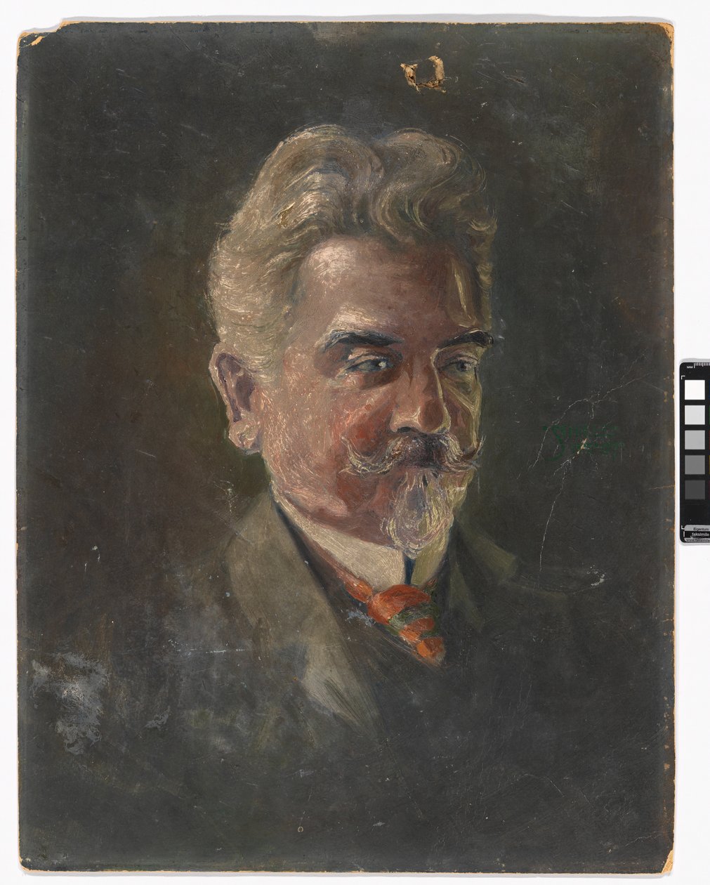 Bildnis Leopold Czihaczek im Dreiviertelprofil von Egon Schiele