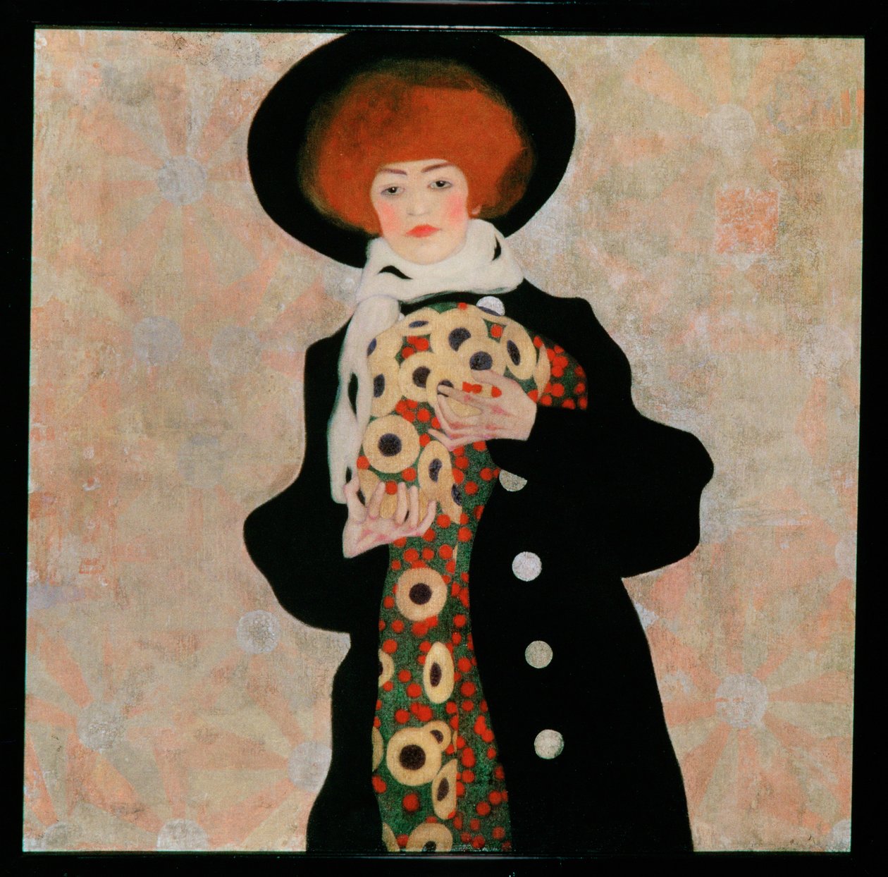 Bildnis einer Frau mit schwarzem Hut von Egon Schiele