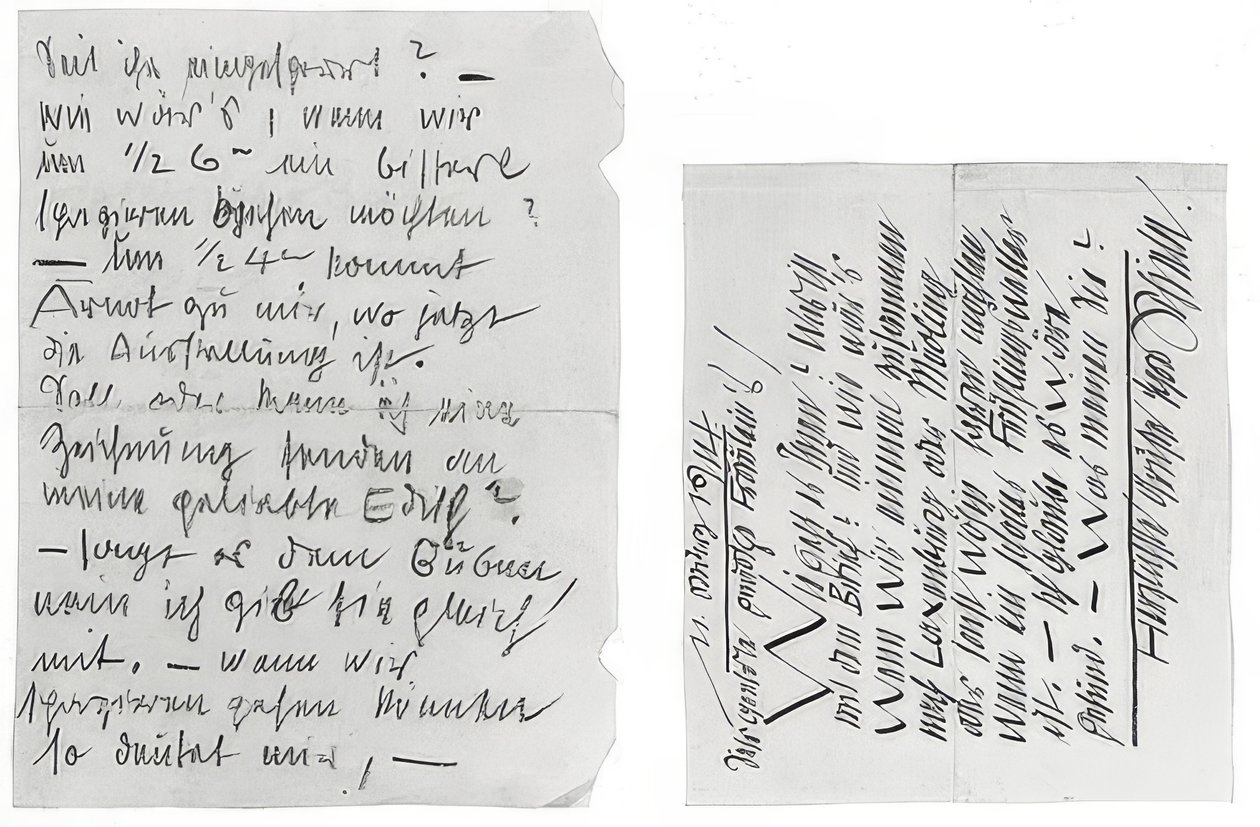 Brief von Egon Schiele an die Schwestern Edith und Adele Harms vom 11. März 1914 von Egon Schiele