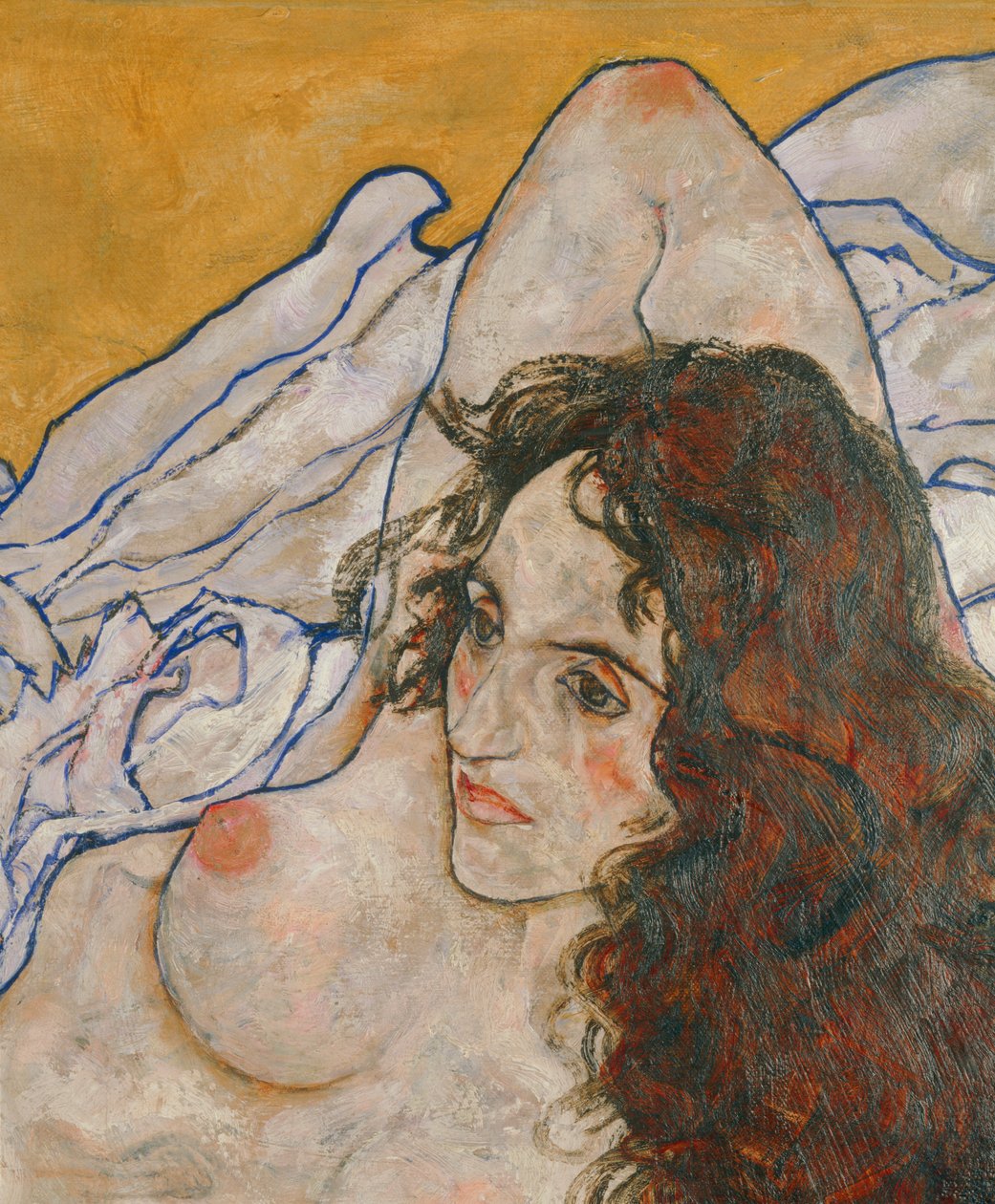 Liegende Frau von Egon Schiele