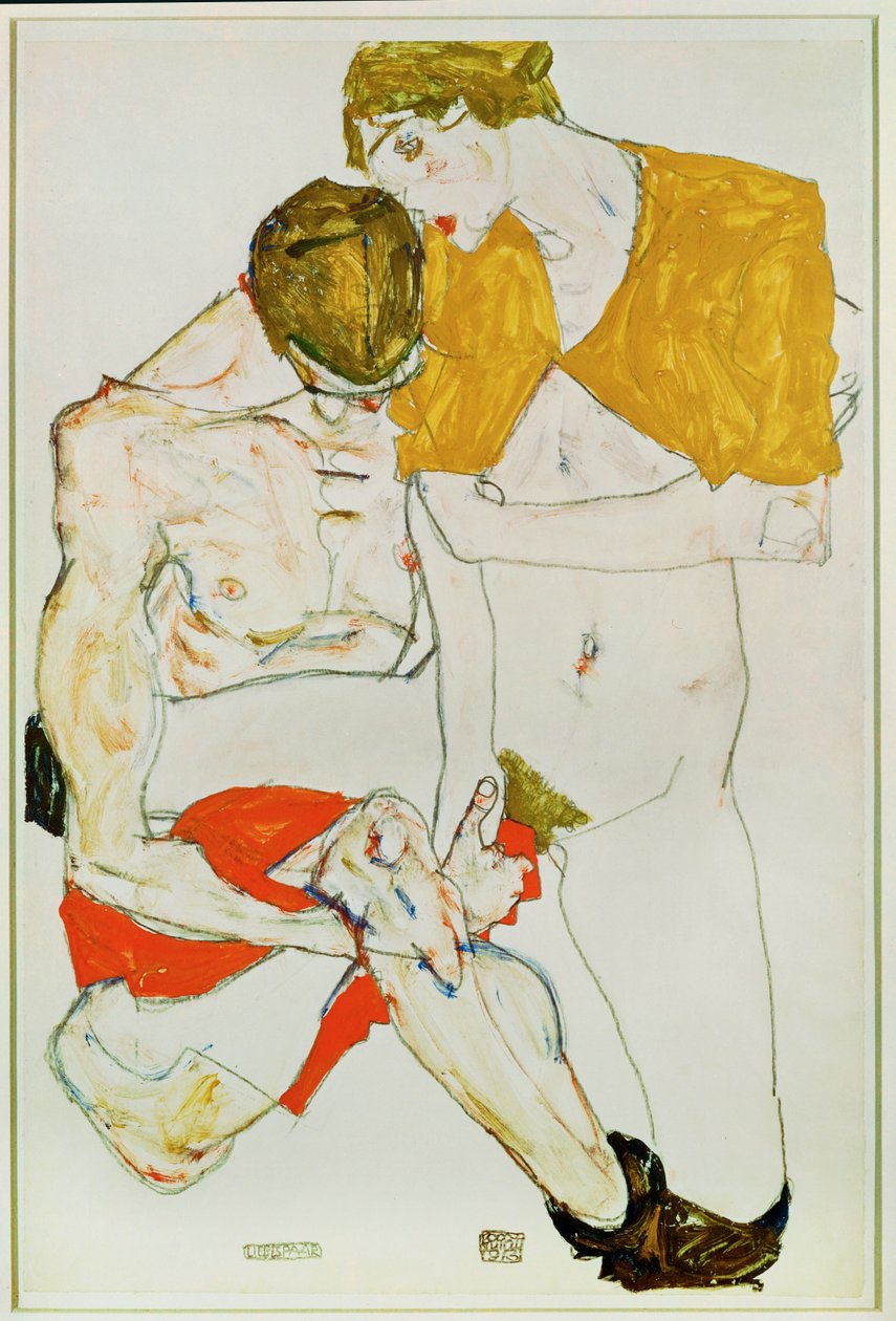 Liebende von Egon Schiele