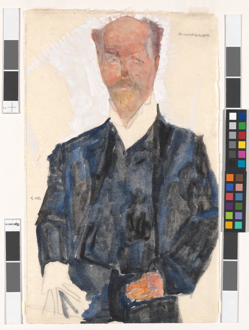 Porträt Otto Wagner von Egon Schiele