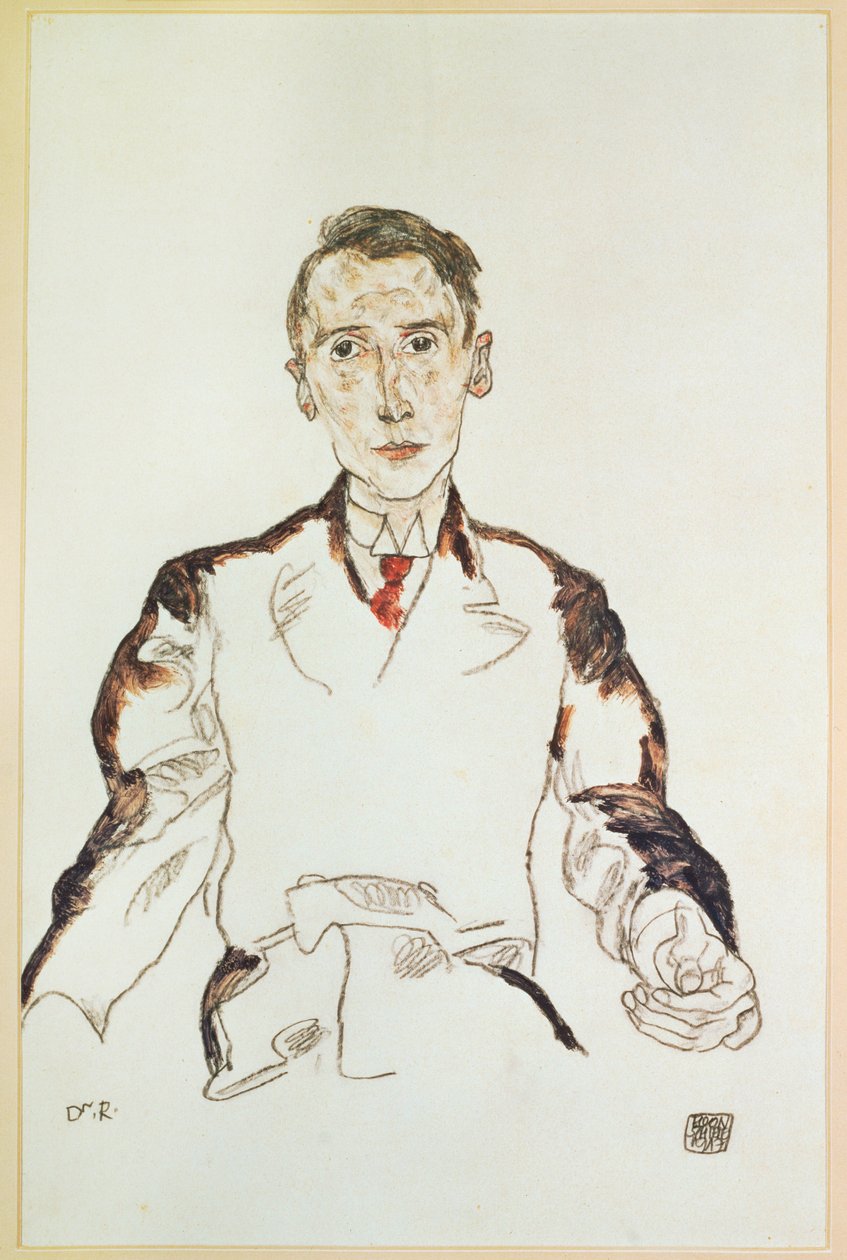 Porträt von Dr. Heinrich Rieger von Egon Schiele