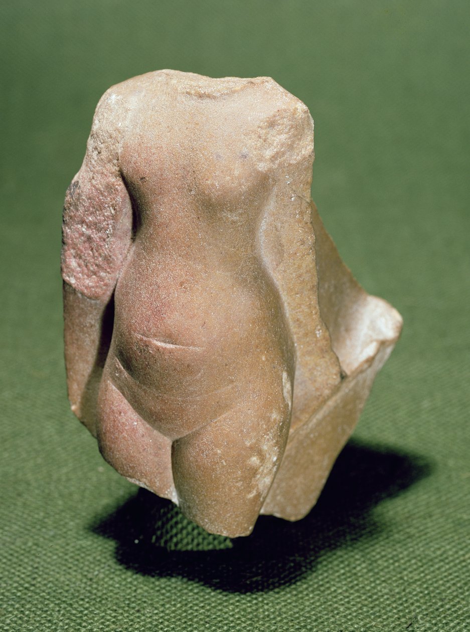 Torso einer ägyptischen Prinzessin, möglicherweise gefunden in Tell el-Amarna, Neues Reich von Egyptian 18th Dynasty