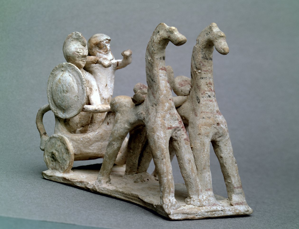 Wagen und Pferde, aus dem Grab der Prinzessin Nefertiabet, Altes Reich von Egyptian 4th Dynasty