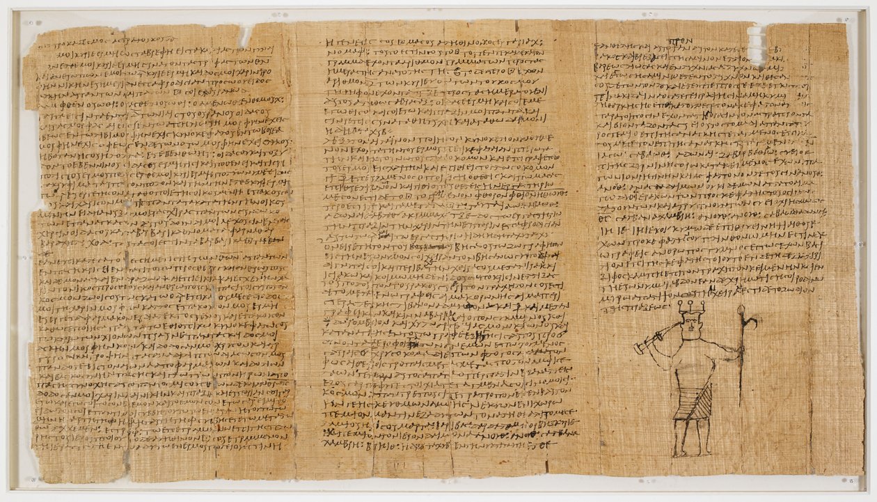 Sammlung magischer Zaubersprüche (Papyrus 122 (1r)), 5. Jahrhundert von Egyptian