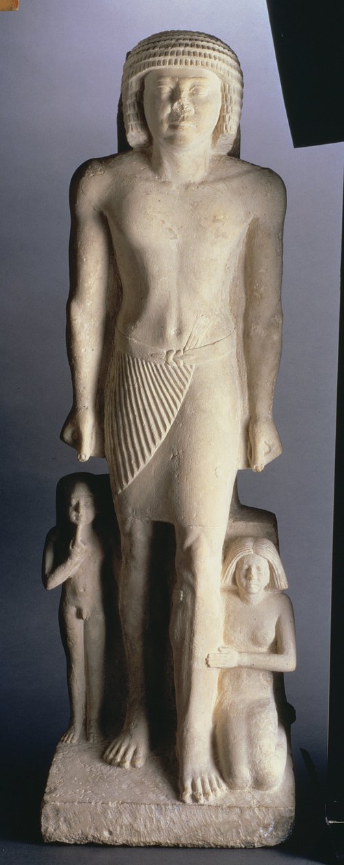 Familiengruppe, möglicherweise aus Saqqara, Altes Reich, späte 5. bis frühe 6. Dynastie von Egyptian