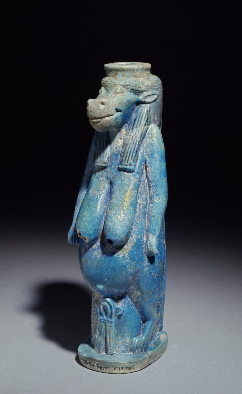 Taueret, die Nilpferdgöttin, wahrscheinlich Spätzeit, ca. 664-332 v. Chr. von Egyptian