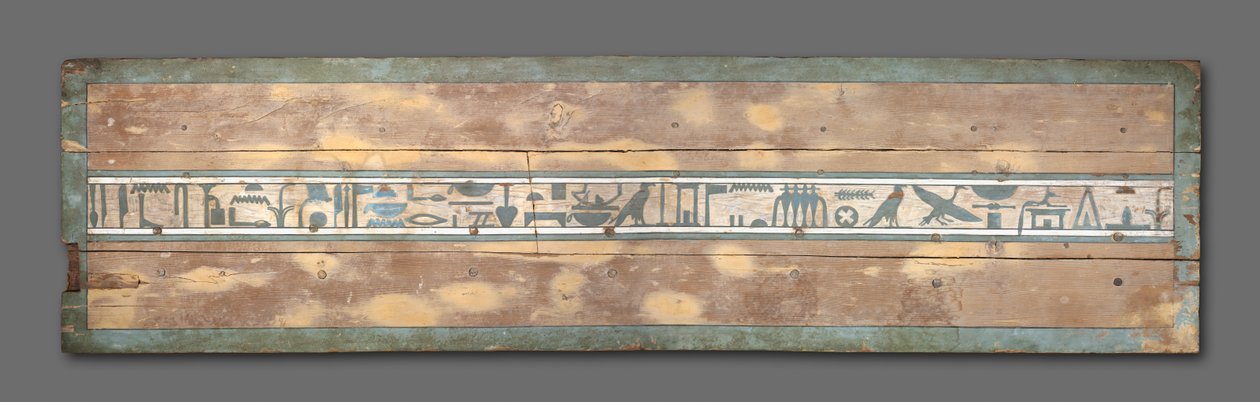 Deckel des Sarges von Senbi, Mittleres Reich, ca. 1918-1859 v. Chr. von Egyptian 12th Dynasty