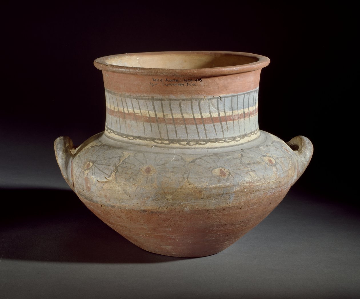 Dekorierter Krug mit Henkel, Amarna, 14. Jahrhundert v. Chr. von Egyptian 18th Dynasty