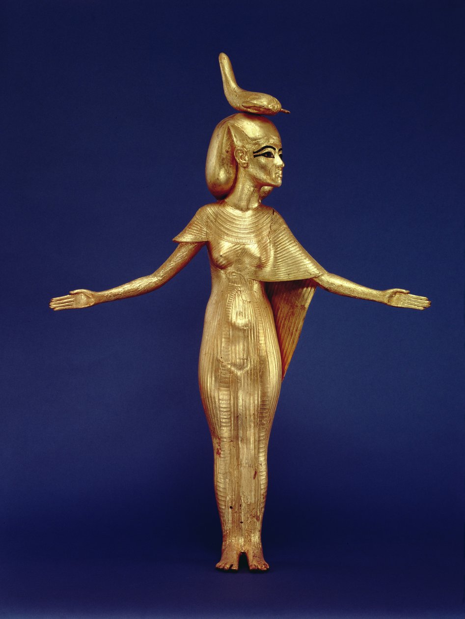 Detail der Göttin Selket vom Kanopenschrein, aus dem Grab von Tutanchamun (ca. 1370-1352 v. Chr.) Neues Reich von Egyptian 18th Dynasty