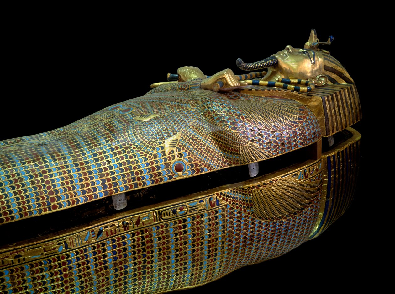 Ägyptische Antike: Sarkophag des Schatzes von Tuthankamun von Egyptian 18th Dynasty