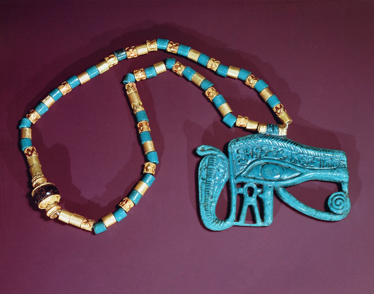 Auge des Ra Pektorale, aus dem Grab von Tutanchamun, Neues Reich von Egyptian 18th Dynasty