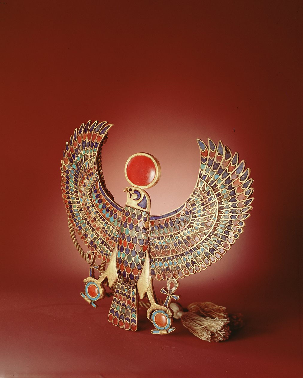 Falken-Pektorale, aus dem Grab von Tutanchamun, Neues Reich von Egyptian 18th Dynasty