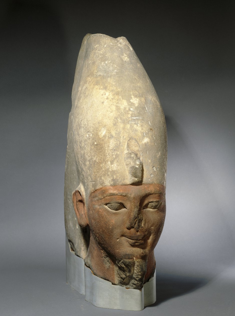 Kopf eines Königs der frühen 18. Dynastie, Neues Reich, ca. 1539-1493 v. Chr. von Egyptian 18th Dynasty