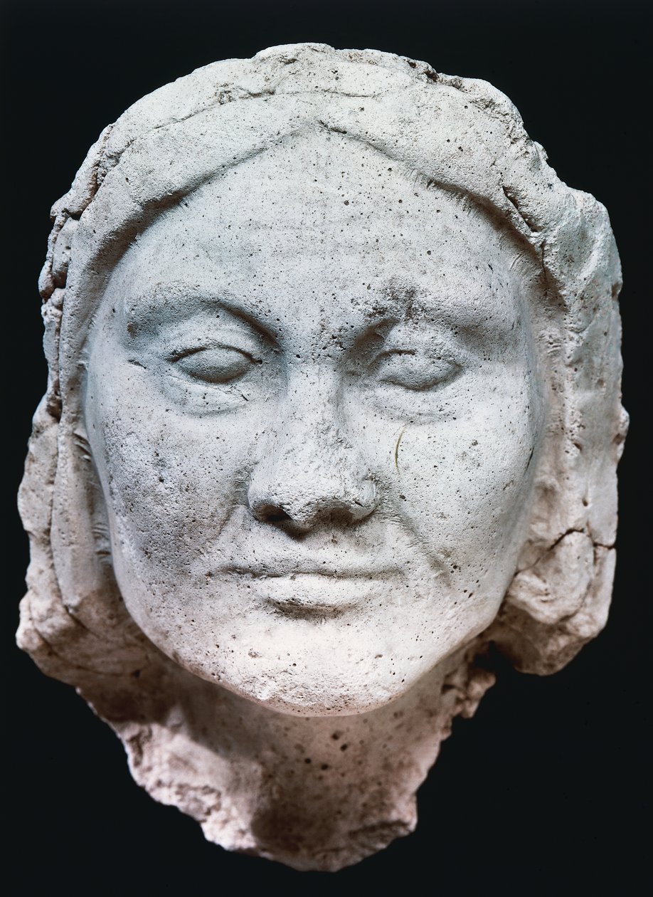 Kopf einer alten Frau, Amarna-Periode von Egyptian 18th Dynasty