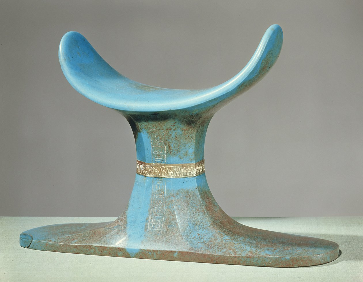 Kopfstütze, aus dem Grab von Tutanchamun (ca. 1370-52 v. Chr.) Neues Reich von Egyptian 18th Dynasty