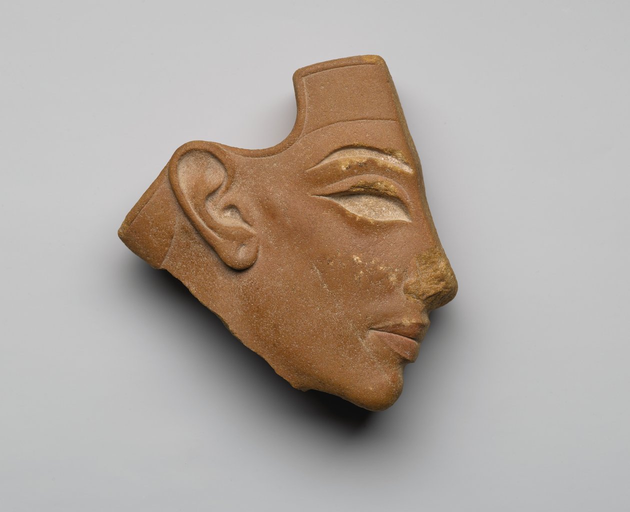 Einlegeprofilkopf, aus Tell el-Amarna, Neues Reich, ca. 1353-36 v. Chr. von Egyptian 18th Dynasty