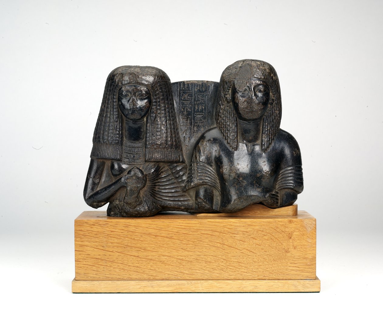 Statuette des Militärbeamten Huy und seiner Frau Nay, Sängerin des Amun, Neues Reich von Egyptian 18th Dynasty