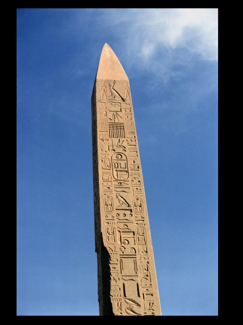 Der Obelisk von Tuthmosis I. (1504-1492 v. Chr.) im Großen Tempel von Amun, Karnak-Tempel, Neues Reich von Egyptian 18th Dynasty