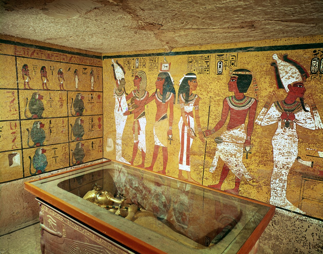 Die Grabkammer im Grab von Tutanchamun, Neues Reich von Egyptian 18th Dynasty