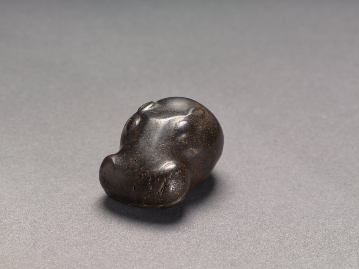 Gewicht in Form eines Nilpferdkopfes, ca. 1540-1296 v. Chr. von Egyptian 18th Dynasty