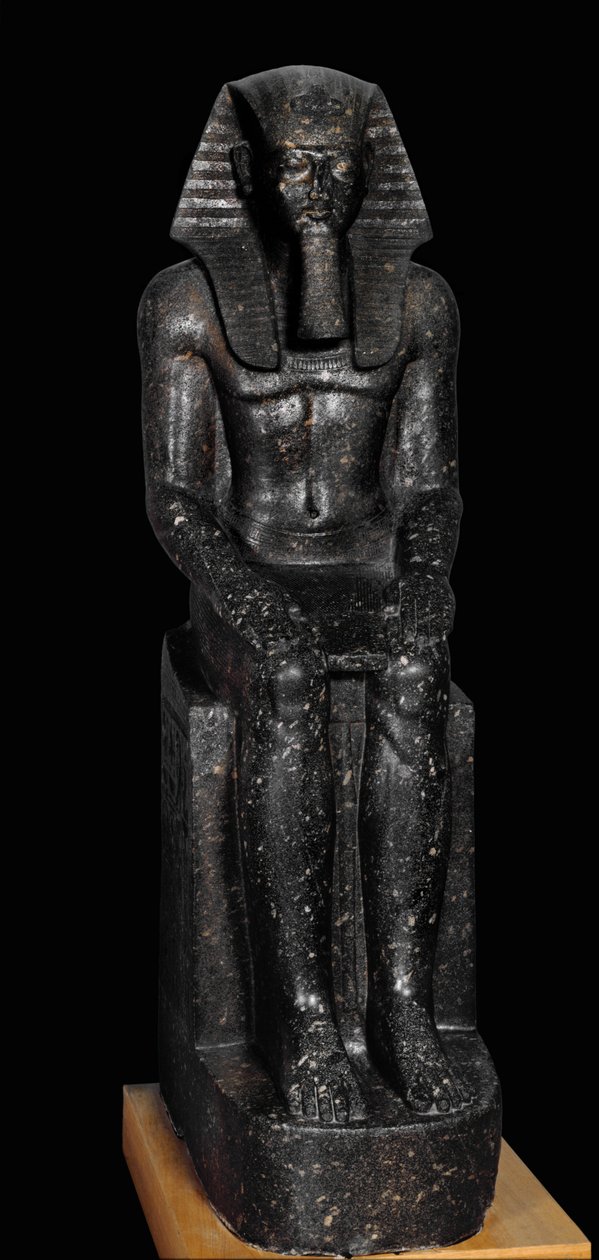 Dioritstatue des Pharao Ramses II von Egyptian 19th Dynasty