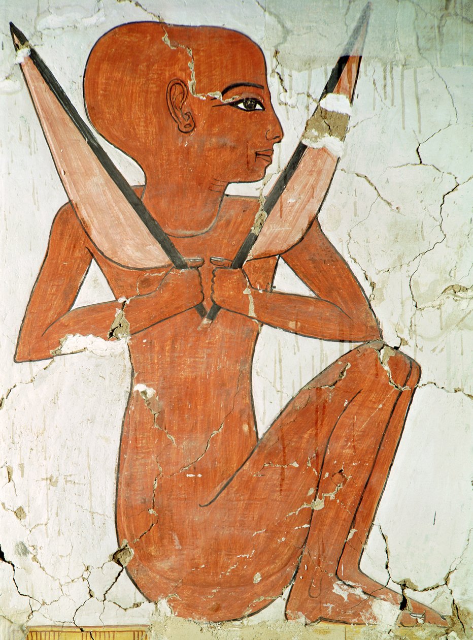 Naos-Gottheit, aus dem Grab von Nefertari, Neues Reich (Wandmalerei) von Egyptian 19th Dynasty