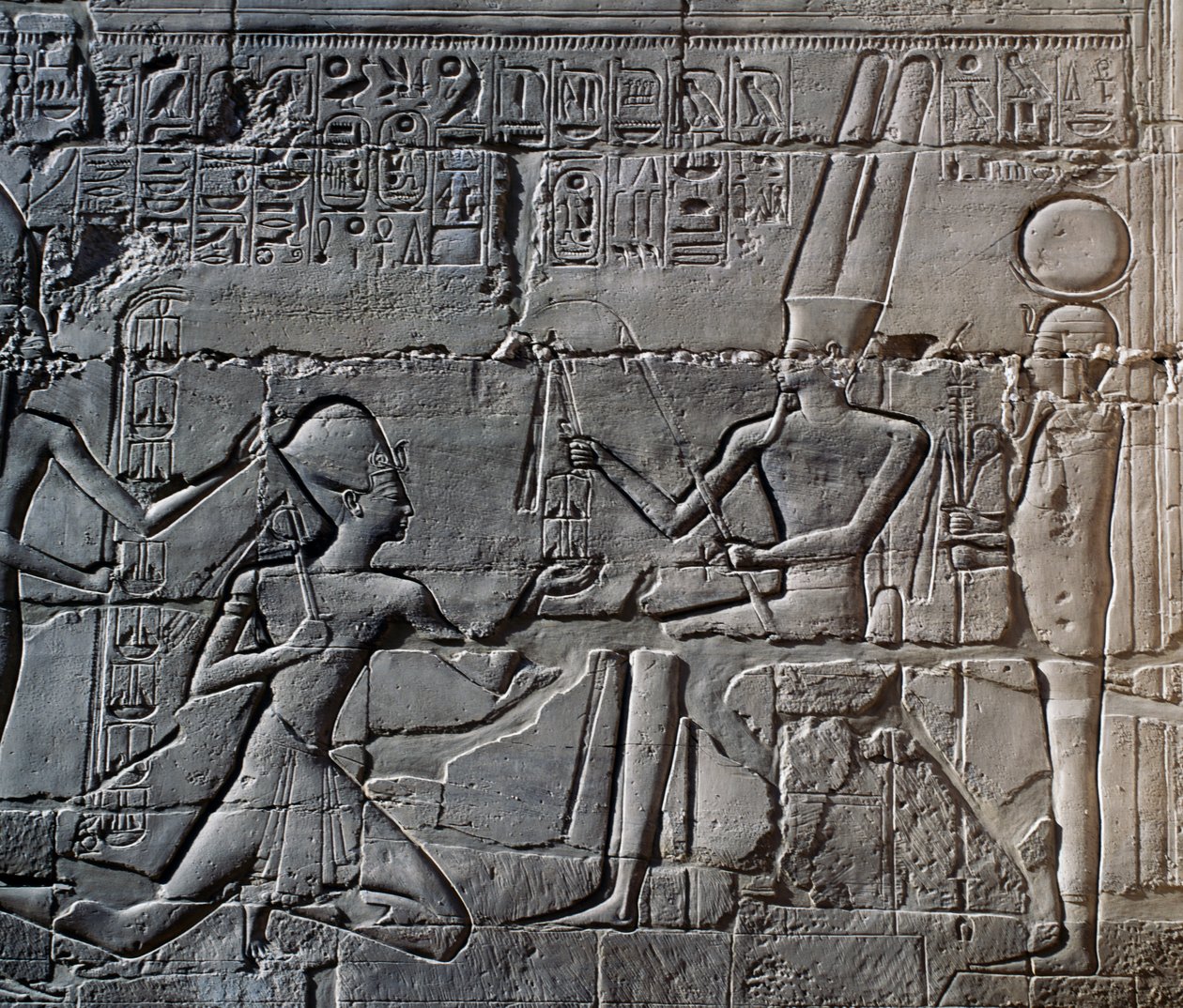 Kampagnen von Seti I. in Syrien und Palästina, Relief, Nordaußenwand der Großen Hypostylhalle, Karnak-Tempelkomplex (UNESCO-Welterbeliste) von Egyptian 19th Dynasty