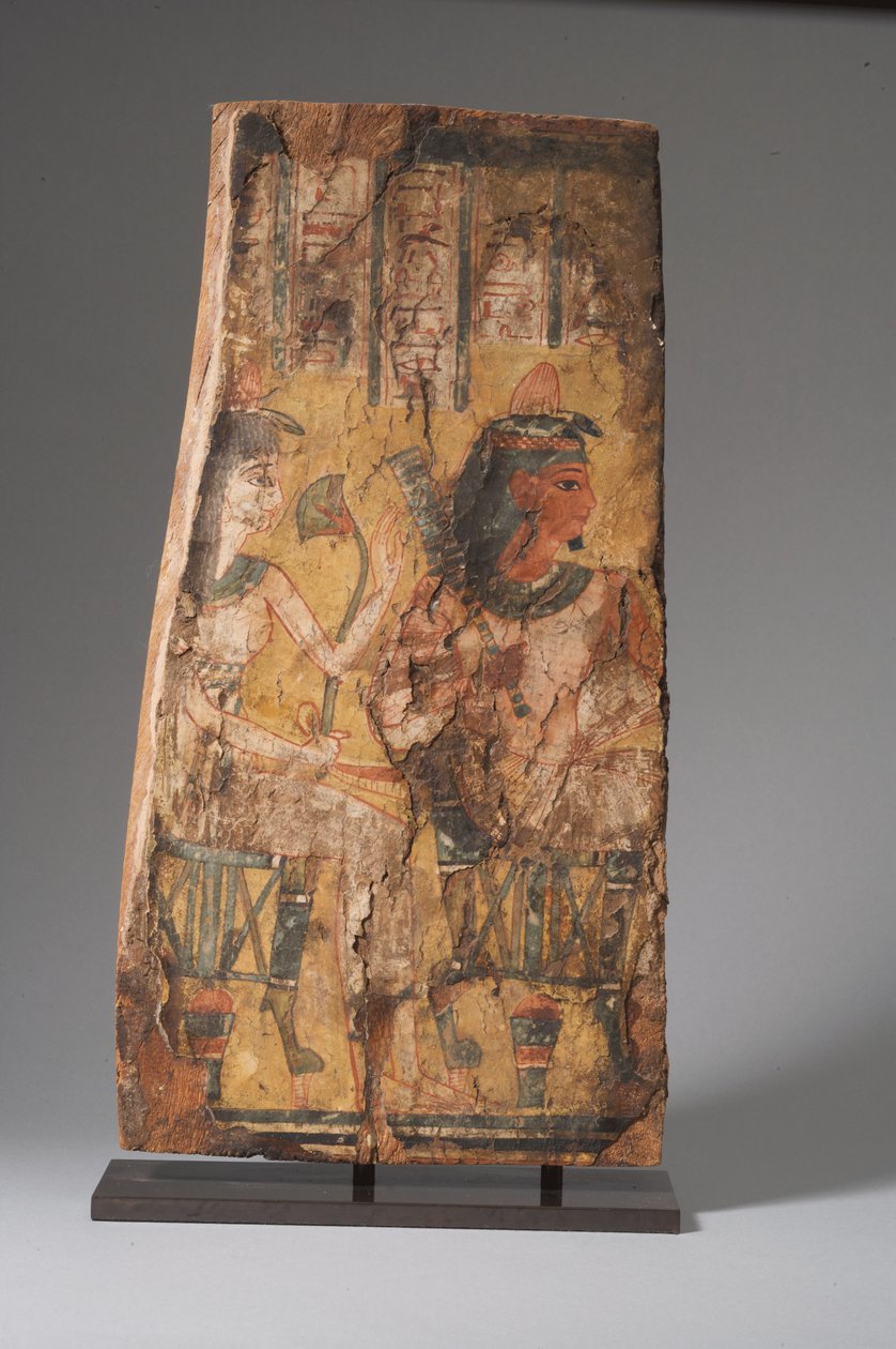 Sarkophag-Panel, Dritte Zwischenzeit (bemaltes Holz) von Egyptian 21st Dynasty
