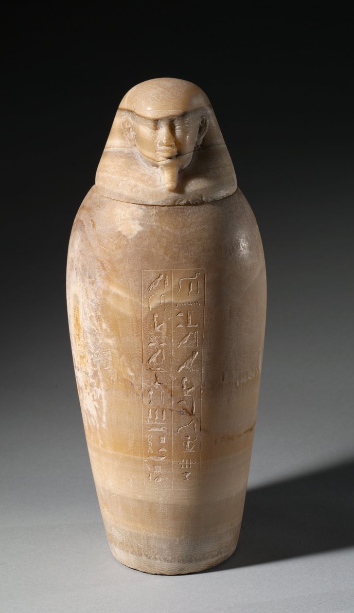 Kanopenkrug mit Männerkopf, 664-525 v. Chr. von Egyptian 26th Dynasty