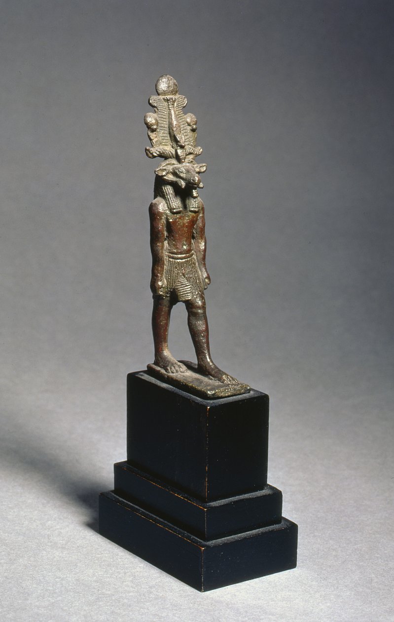 Figur von Harsaphes, einer widderköpfigen Gottheit, Spätzeit, ca. 600 v. Chr. von Egyptian 26th Dynasty