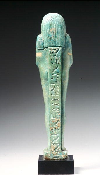 Rückansicht einer Ushabti-Figur für Nakht-Hor-em-heb-mes-em-khereden, Spätzeit, ca. 600 v. Chr. von Egyptian 26th Dynasty