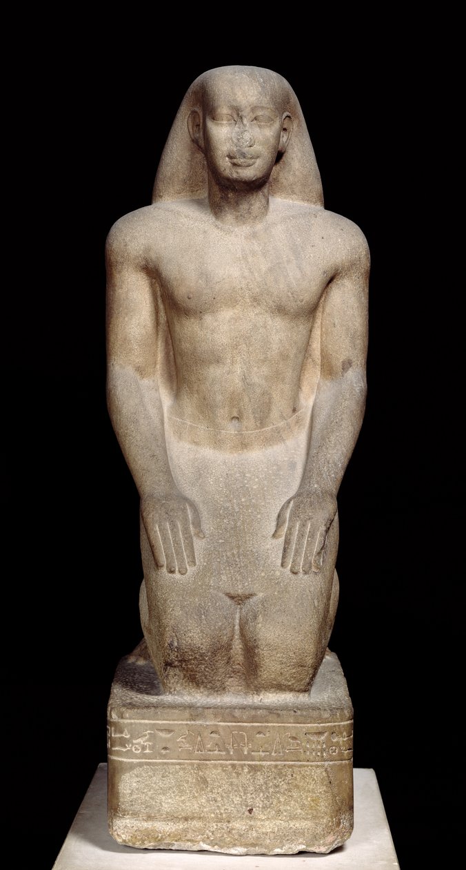 Statue von Nakhtorheb kniend, Saite-Periode, ca. 595-589 v. Chr. von Egyptian 26th Dynasty