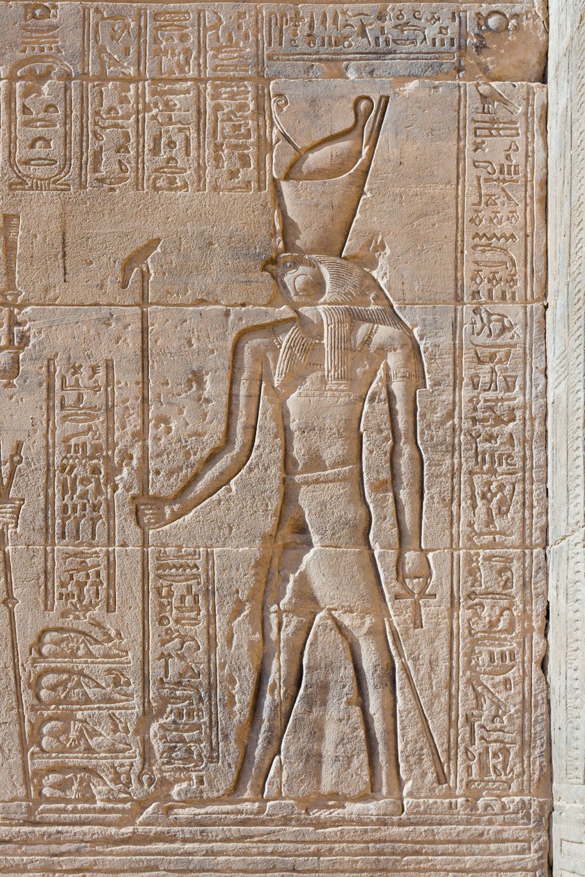 Reliefs im Philae-Tempel, Assuan, Ägypten von Egyptian 30th Dynasty