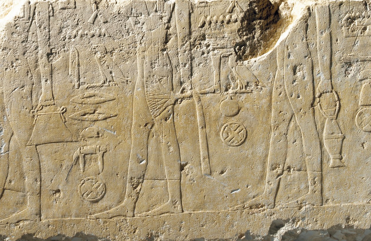 Detail des Relief-Fragments von Pehenuka, Altes Reich von Egyptian 5th Dynasty