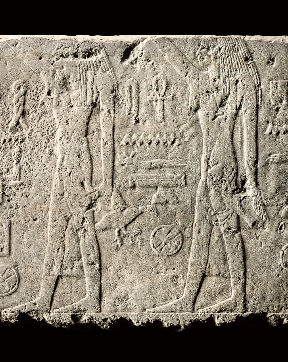 Detail des Reliefs von Pehenuka, Altes Reich, 2465-2323 v. Chr. von Egyptian 5th Dynasty