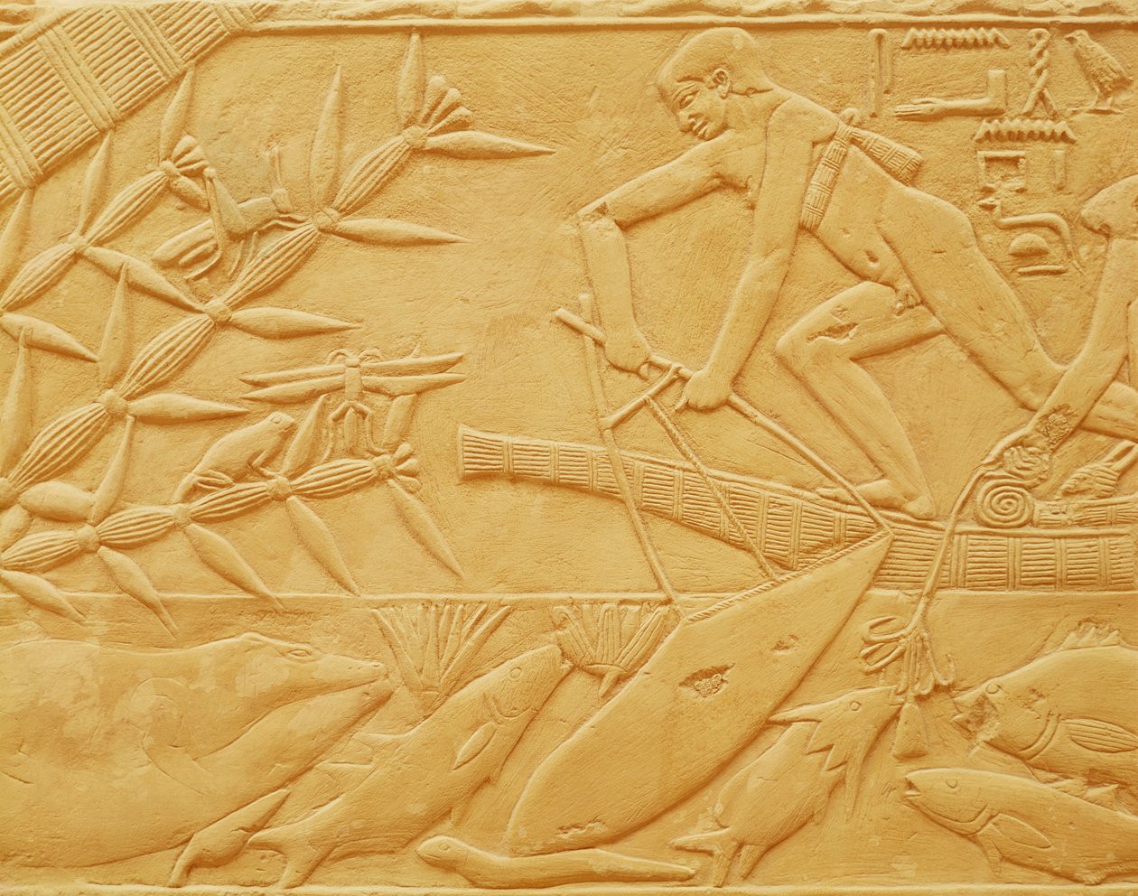 Angelszene, aus dem Mastaba von Kagemni, Altes Reich von Egyptian 6th Dynasty