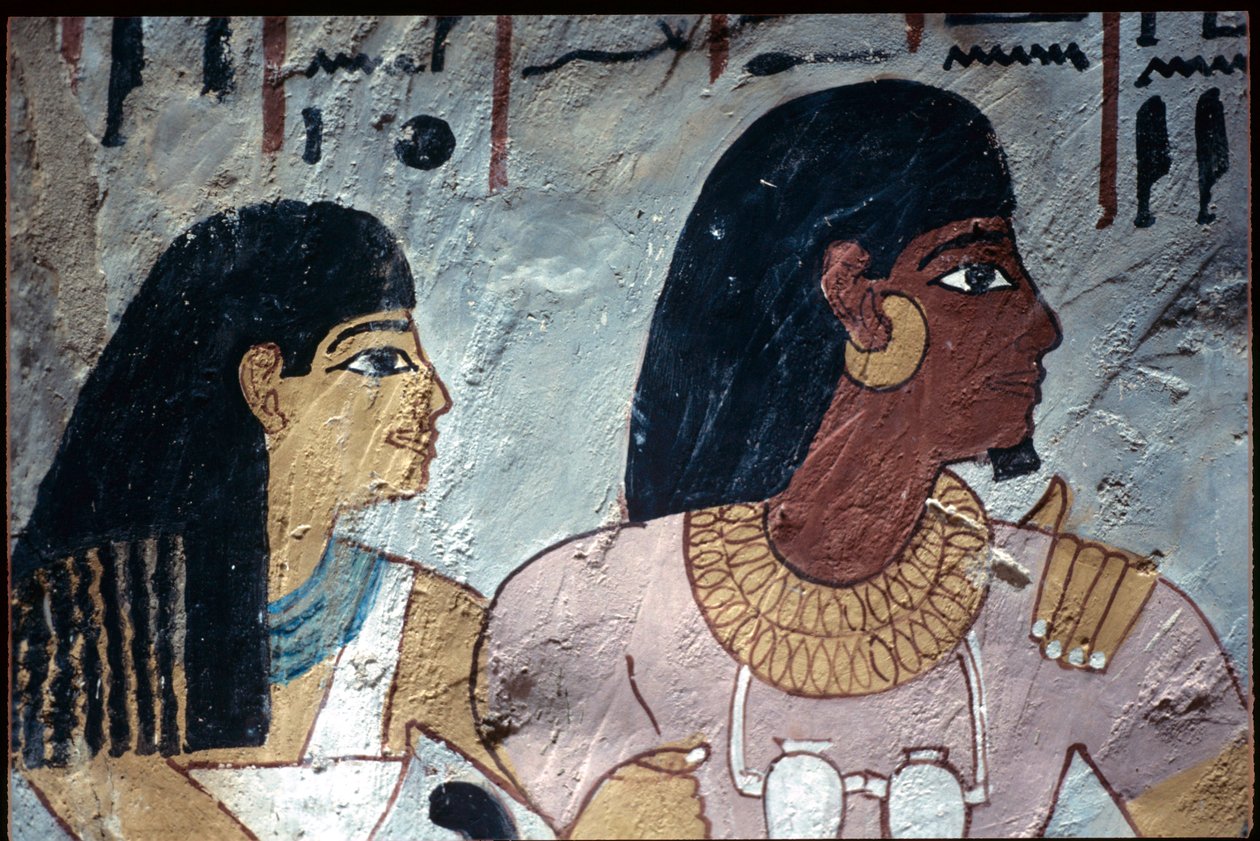 Altes Ägypten, Wandmalerei, Grab von Sennufer, Grab der Adligen, Theben von Egyptian Egyptian