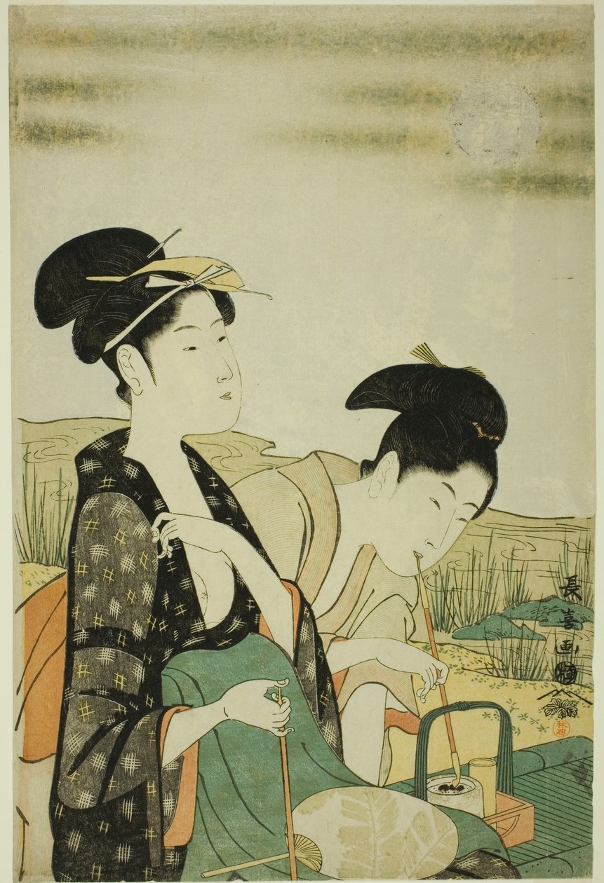 Mondbetrachtung von Eishōsai Chōki