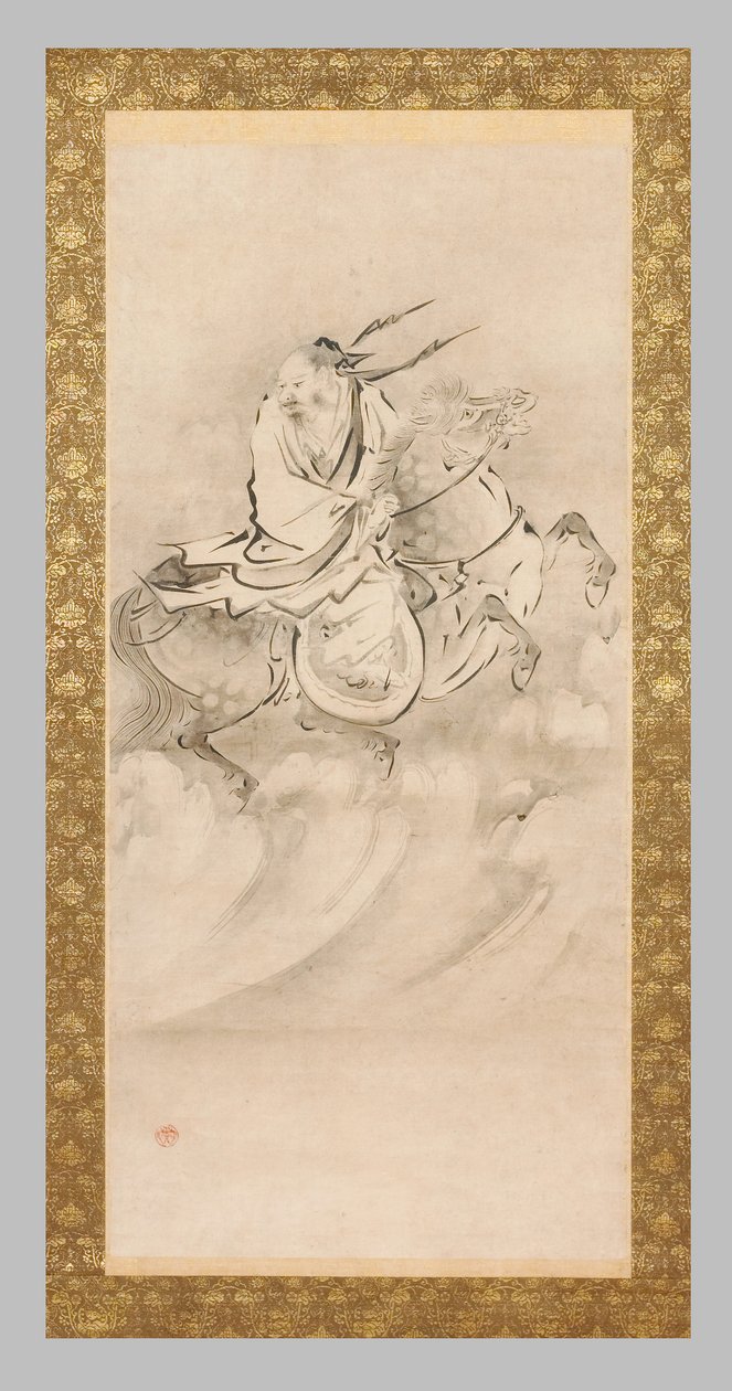 Chokoro zu Pferd von Eitoku Kano
