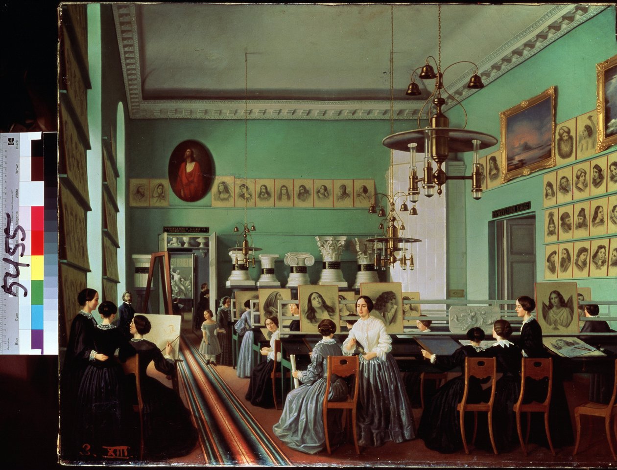Ansicht des Frauenbereichs der Zeichenschule von Sankt Petersburg von Ekaterina Khilkova