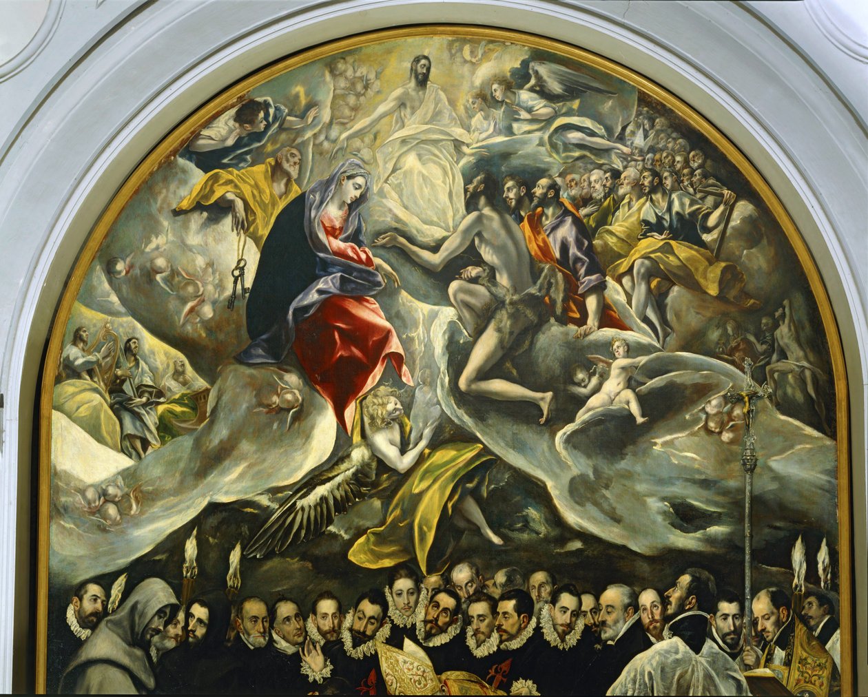 Das Begräbnis des Grafen von Orgaz von El (1541-1614) Greco