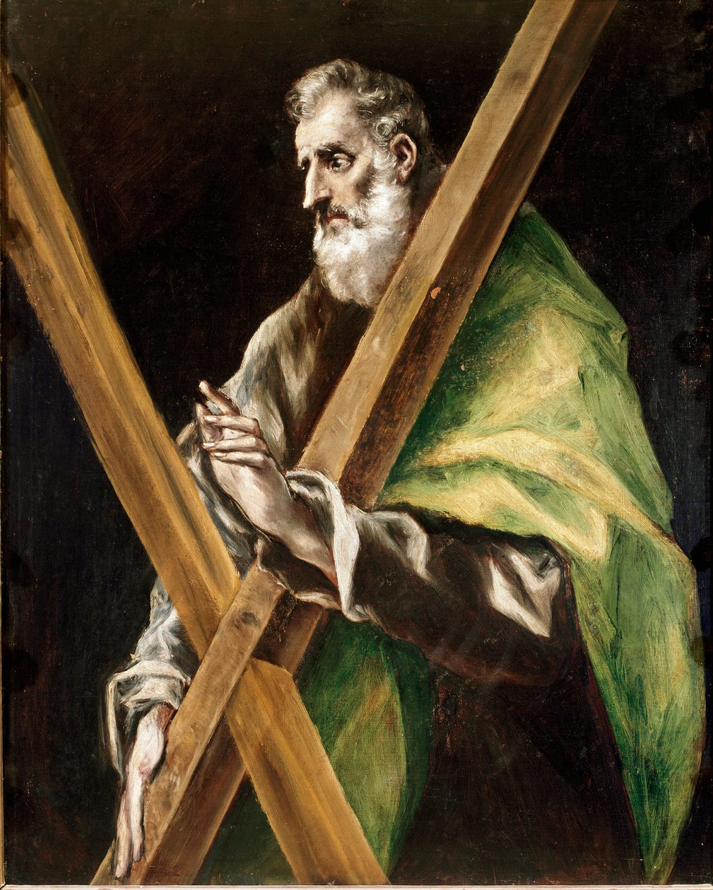 Apostolat der Kathedrale von Toledo: der Apostel Andreas. Gemälde von Domenikos Theotokopoulos genannt El Greco (1540-1614) von El Greco