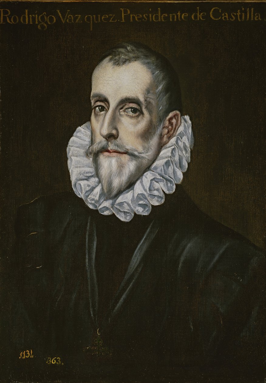 Porträt von Rodrigo Vázquez de Arce, erstes Drittel des 17. Jahrhunderts von El Greco