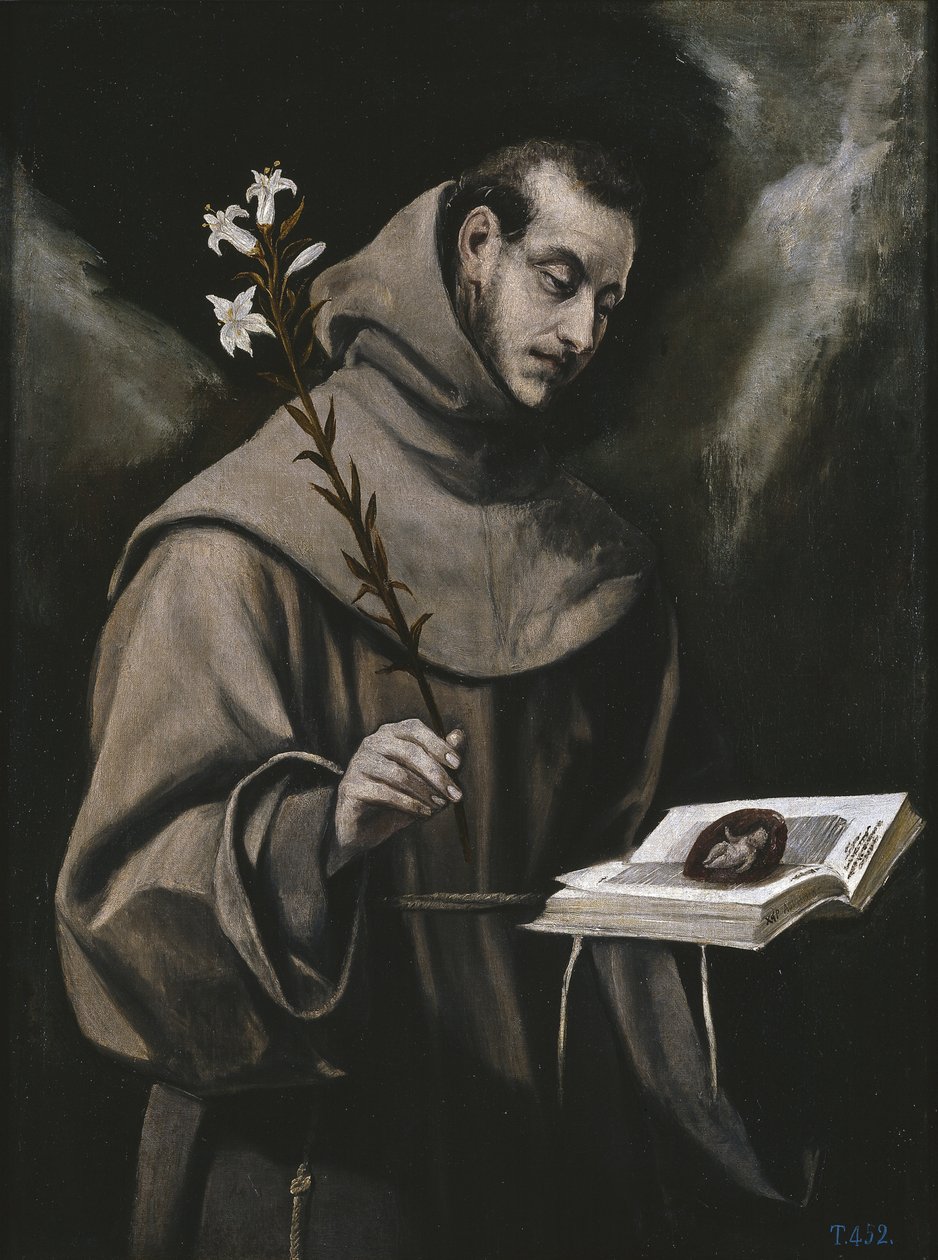 Heiliger Antonius von Padua, ca. 1580 von El Greco