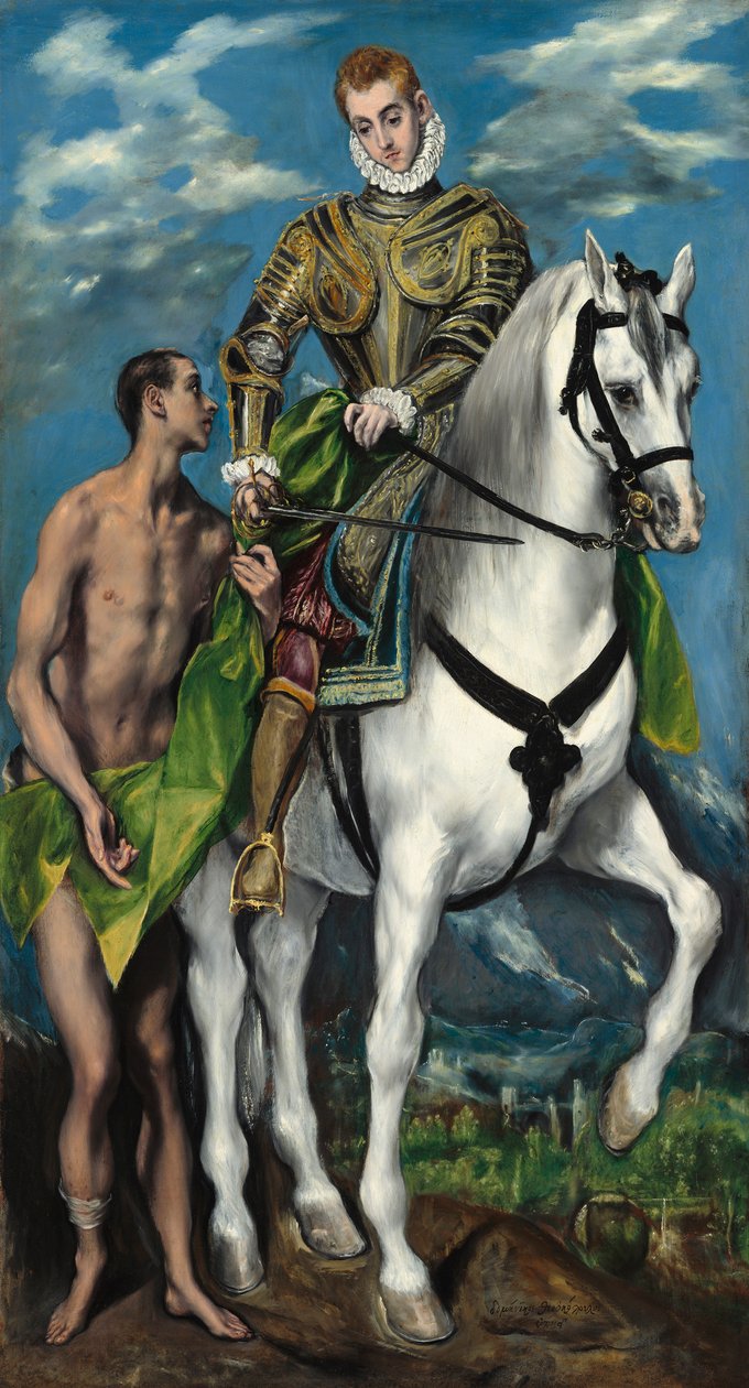 Der heilige Martin und der Bettler von El Greco