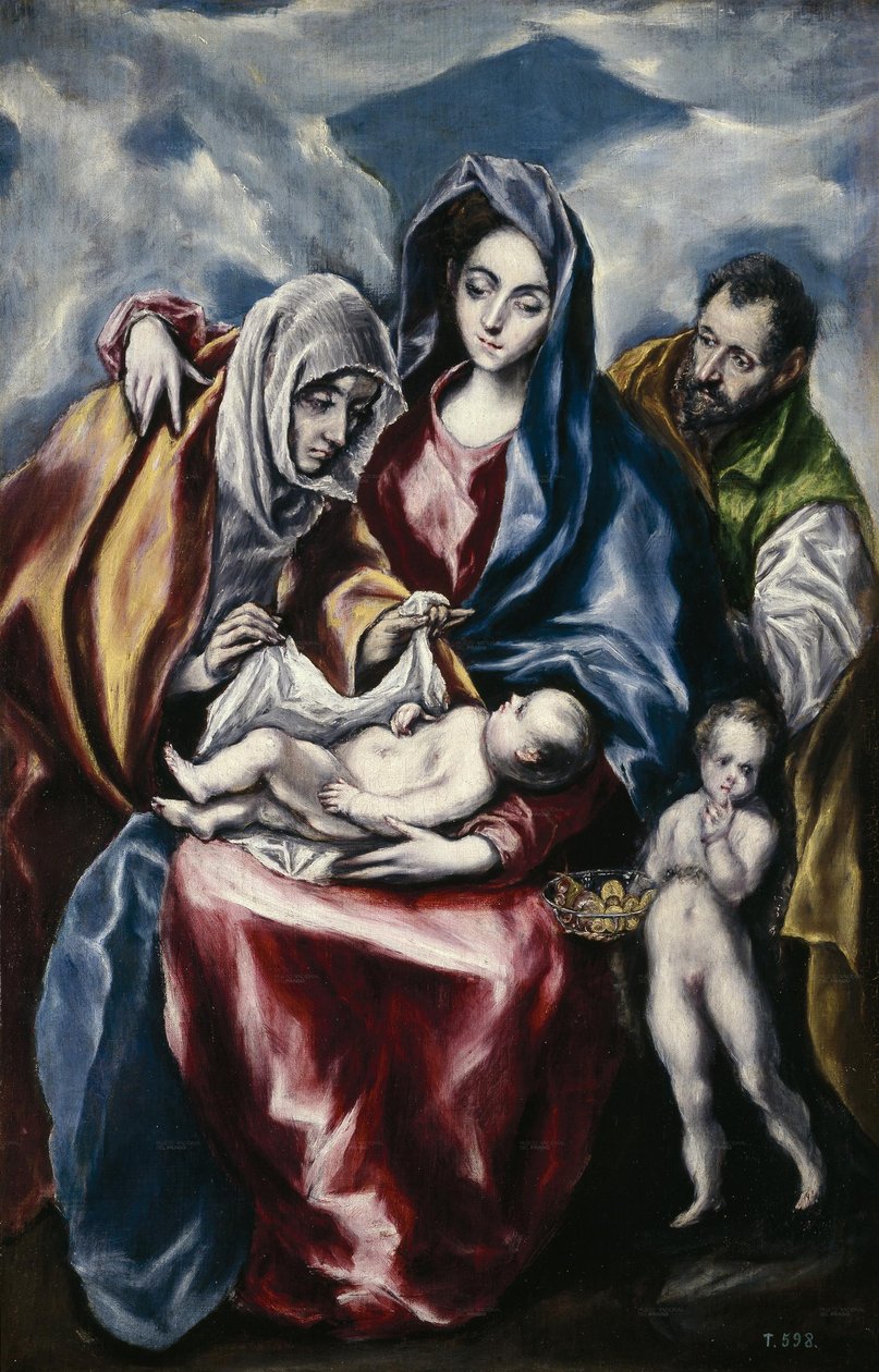 Die Heilige Familie mit der heiligen Anna und dem heiligen Johannes von El Greco