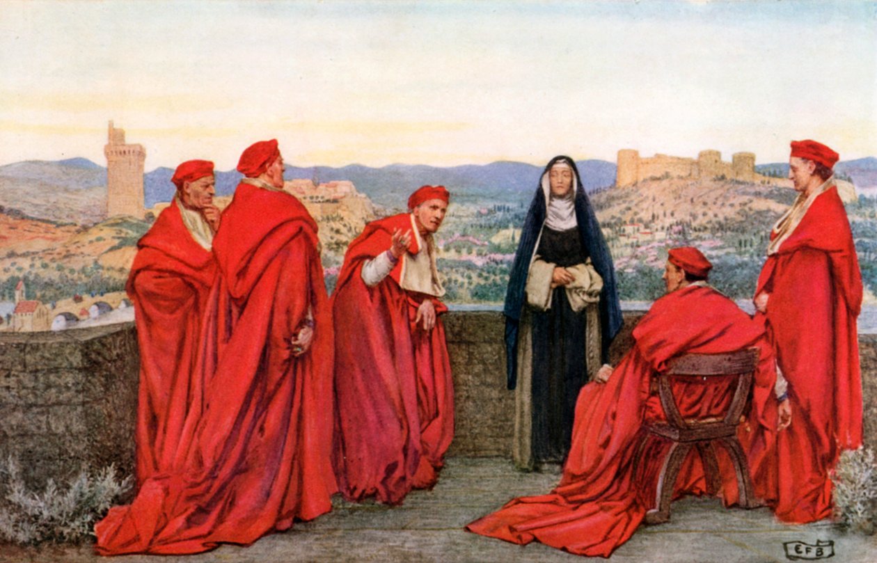 Die heilige Katharina von Siena von Eleanor Fortescue-Brickdale