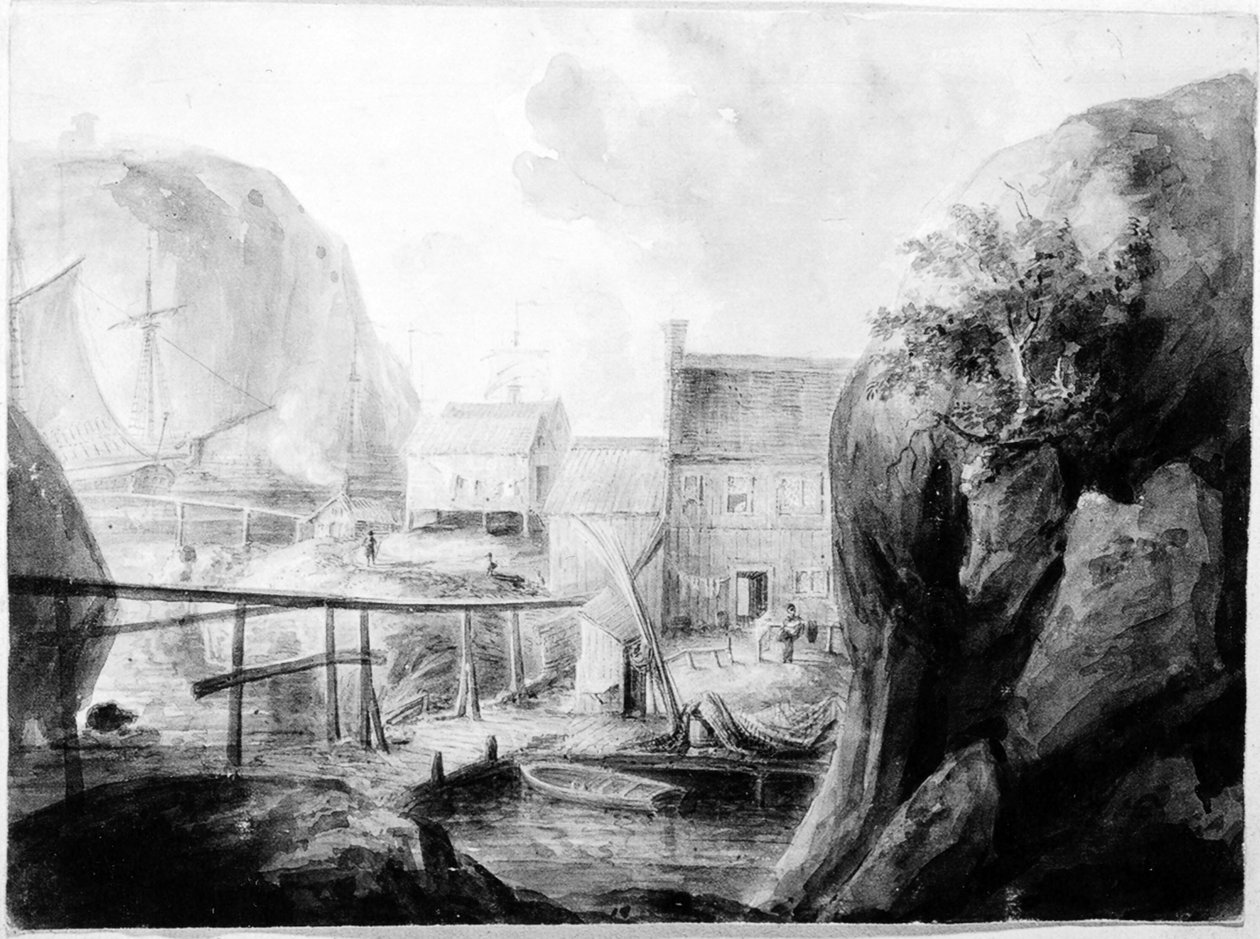 Küstenbebauung in England von Elias Martin